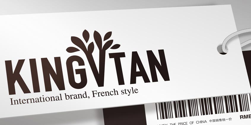 KINGVTAV男裝品牌設計—服裝吊牌設計方案一